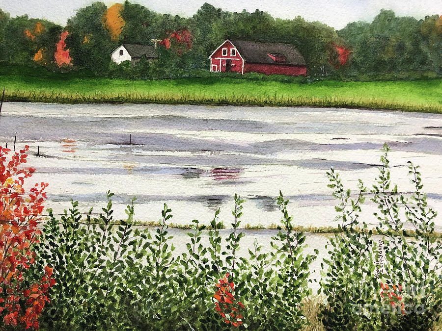 Dreams Beyond the Marsh Painting by Bonnie Young
