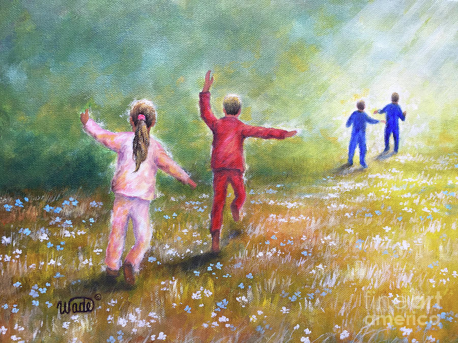 Are the children painting. Vickie Reigle. Children Paint something. Children's Painting we are United.