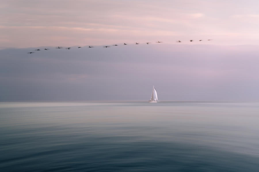 Dreamy Lake Ontario Photograph by Xiaolin Ni
