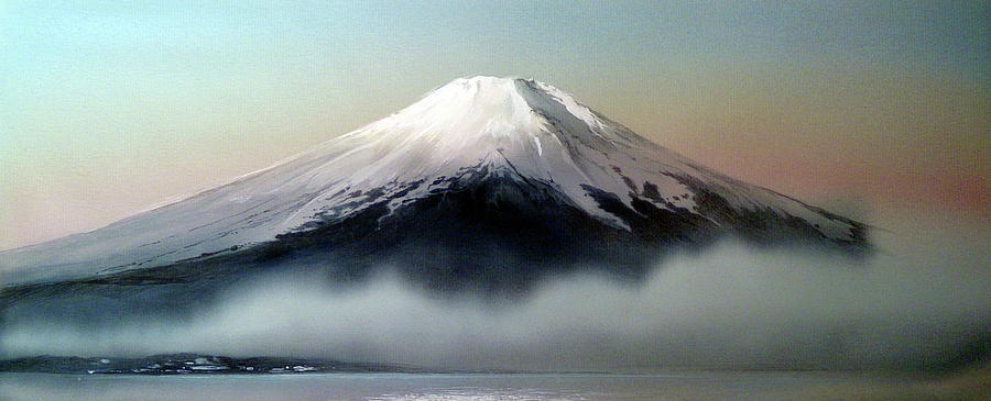 Dreamy Mount Fuji Painting by Alina Oseeva