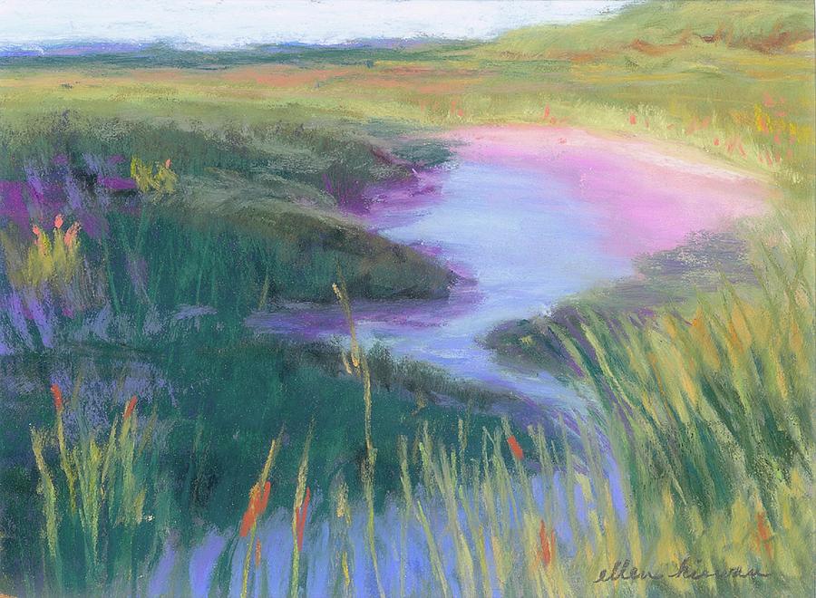 Landscape Pastel - Dreamy Stream by Ellen Kirwan Landscape Pastel - Dreamy Stream by Ellen Kirwan