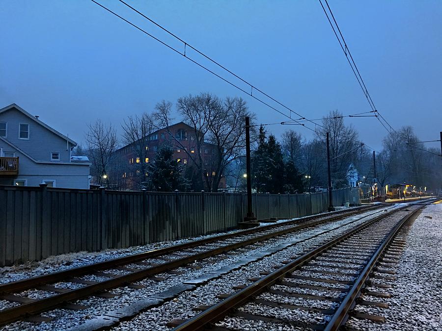 Dreary Day On The Tracks Photograph