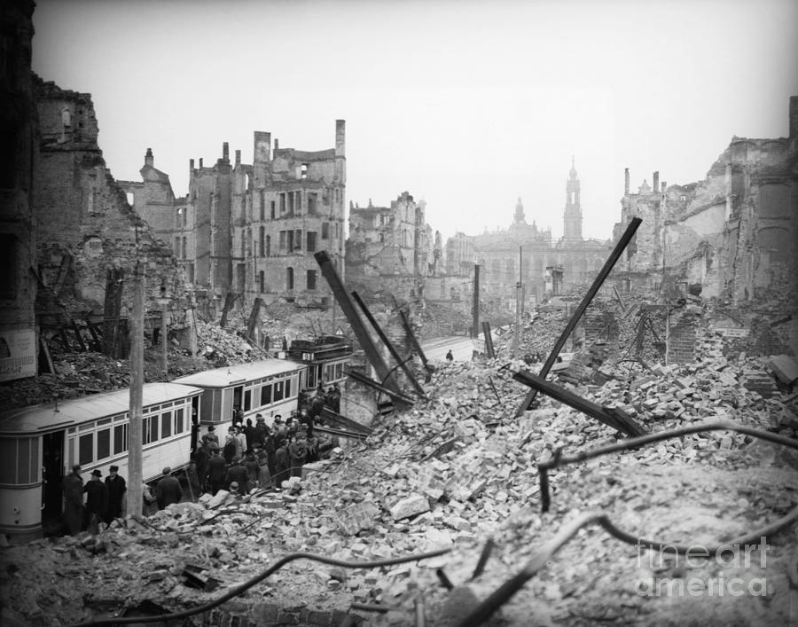 Dresden After The Bombing Photograph by Bettmann
