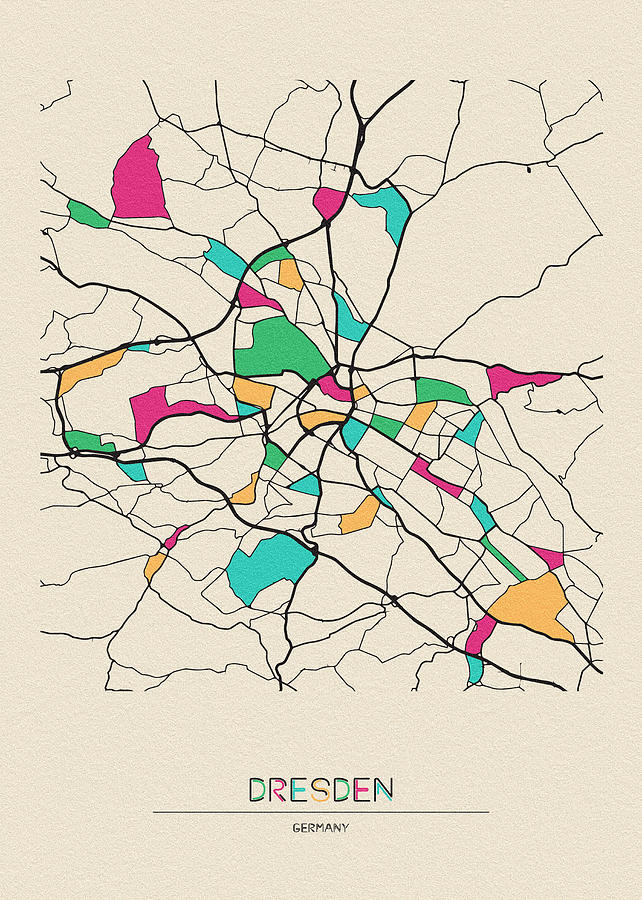 Dresden Germany City Map