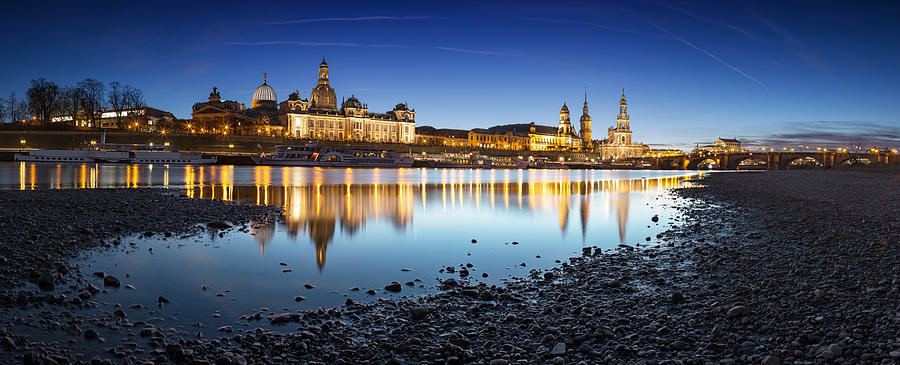 Dresden Skyline Panorama Photograph by Fhm