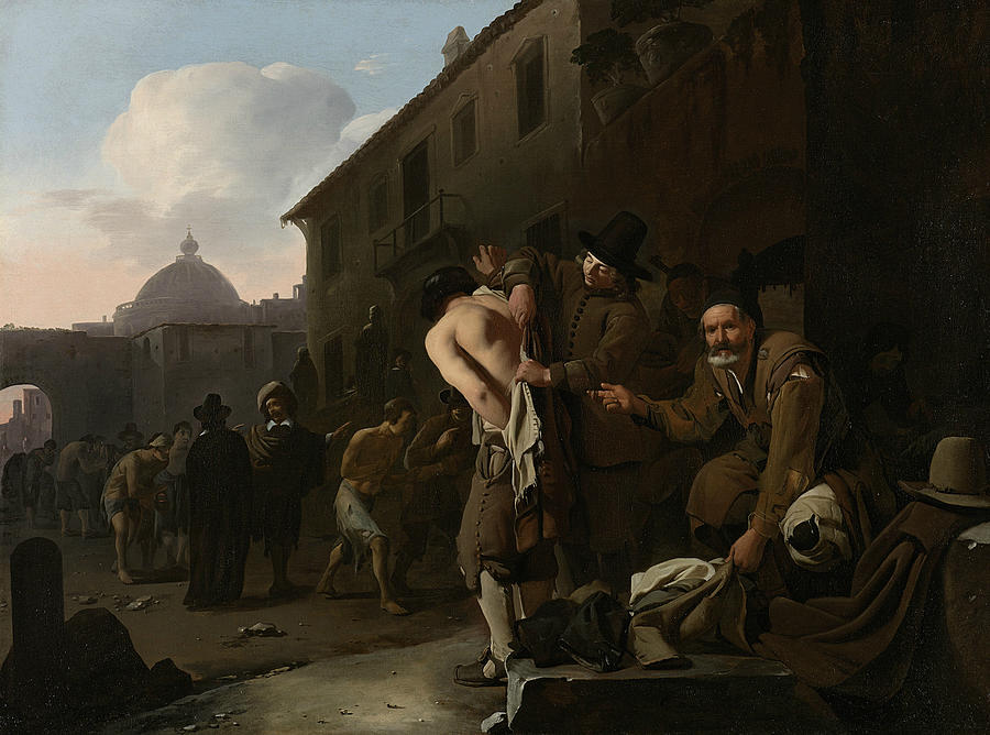Dress the Nudes Painting by Michiel Sweerts