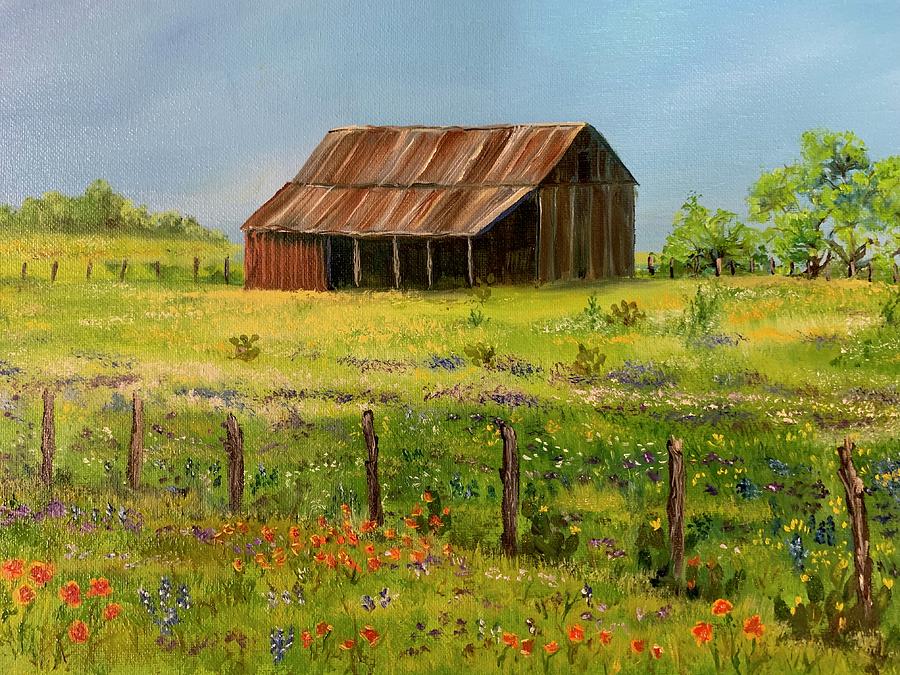 Landscape Painting - Dressed by April Showers by Cheryl Damschen