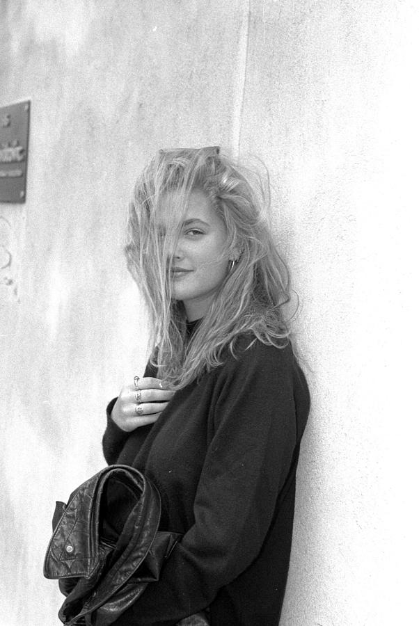 Drew Barrymore On The Street Outside Photograph by New York Daily News Archive