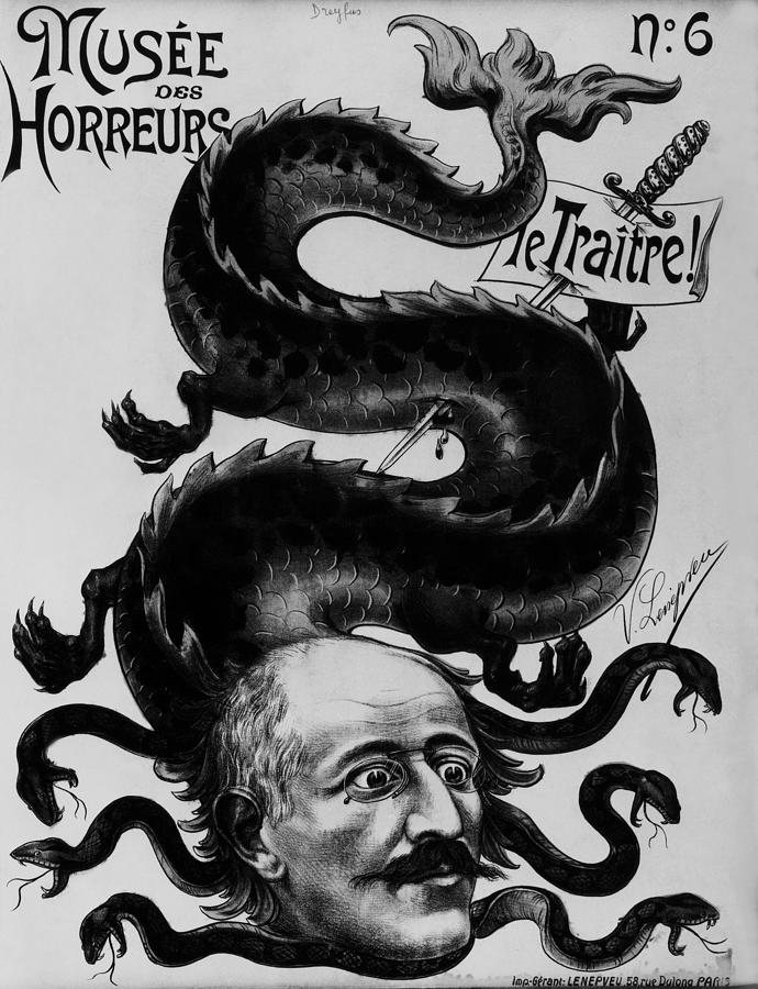 Dreyfus Affair Antidreyfusard Cartoon Photograph by Keystone-france