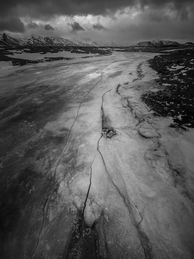Dried-ice Road Photograph by Alex Lu