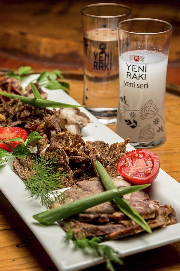 Dried Meat And Raki, Istanbul, Turkey Photograph by Jalag / Andrea Di Lorenzo