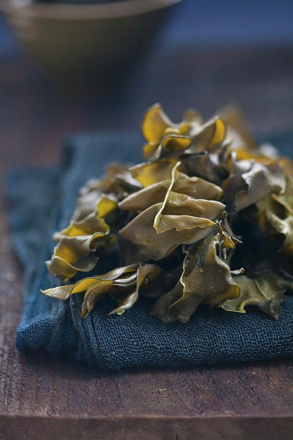 Dried Wakame Seaweed Photograph by Martina Schindler