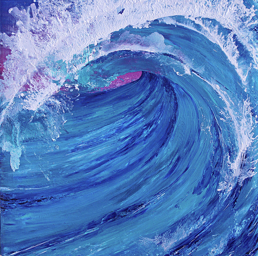 The Waves VI  Painting by Mahnoor Shah