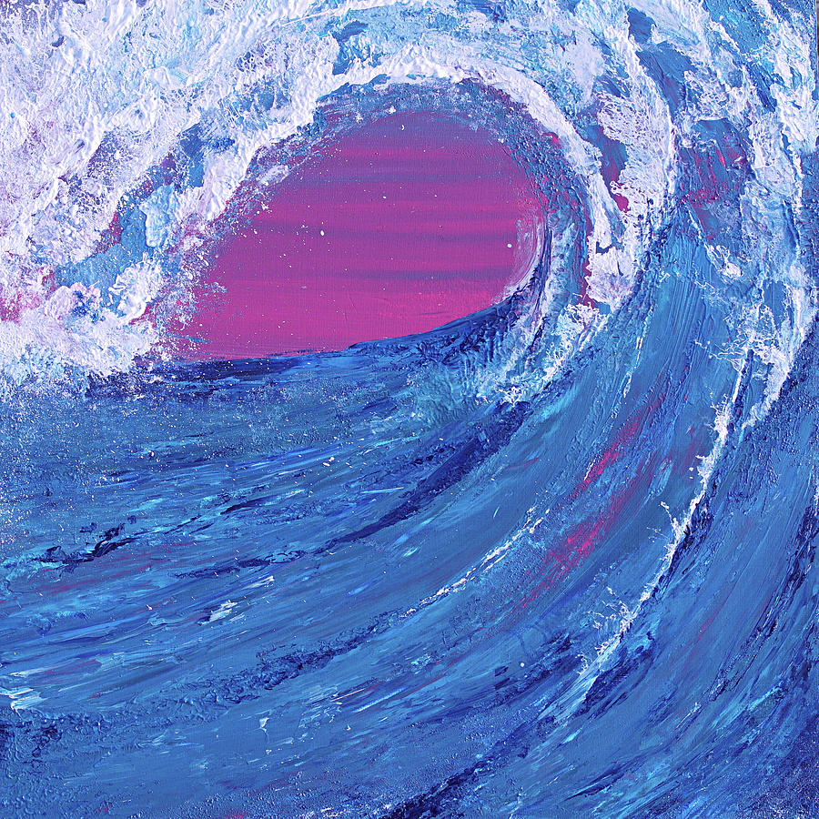 The Waves V  Painting by Mahnoor Shah
