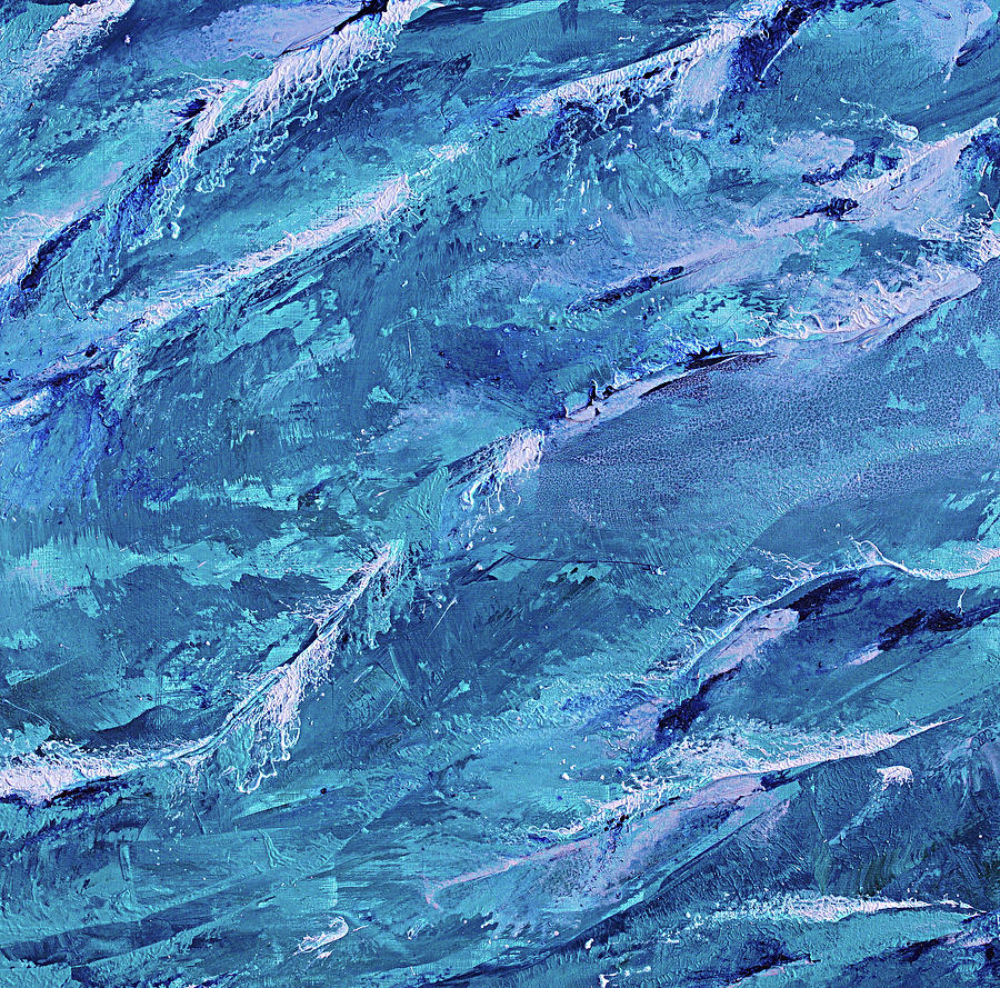 The Waves IV  Painting by Mahnoor Shah