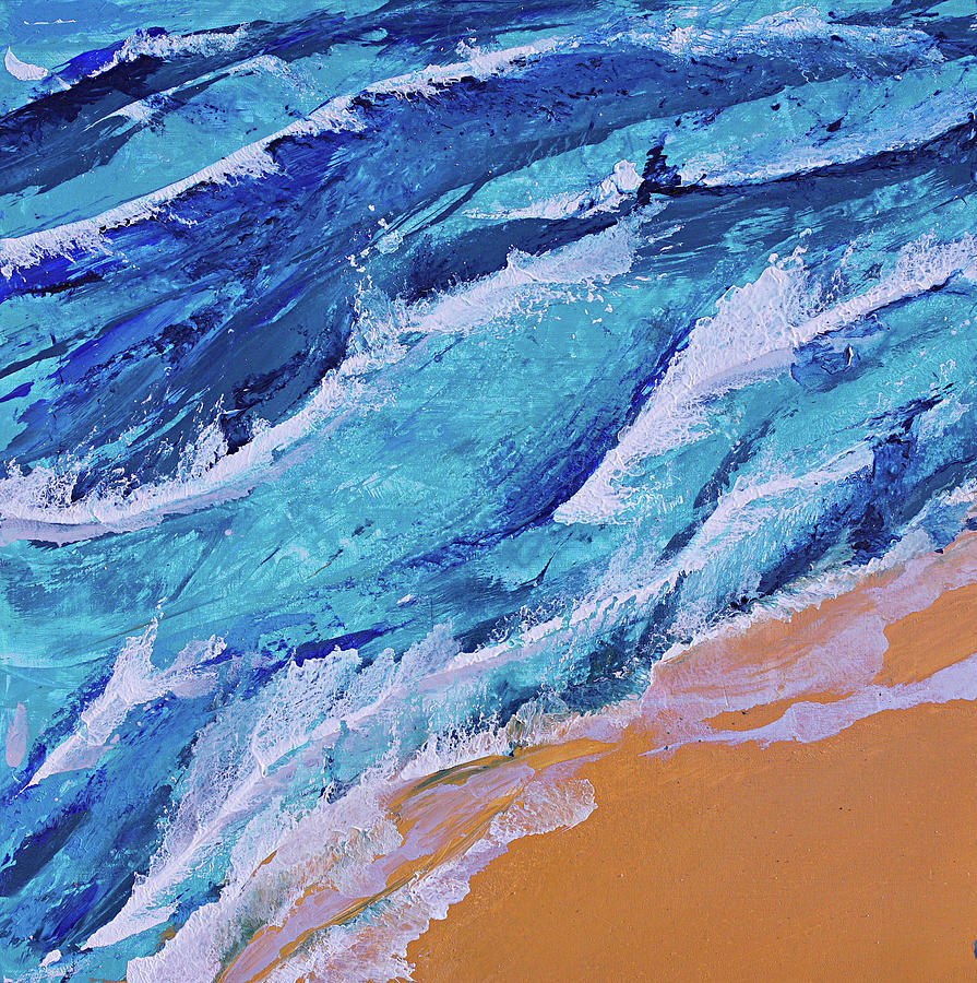 The Waves I  Painting by Mahnoor Shah