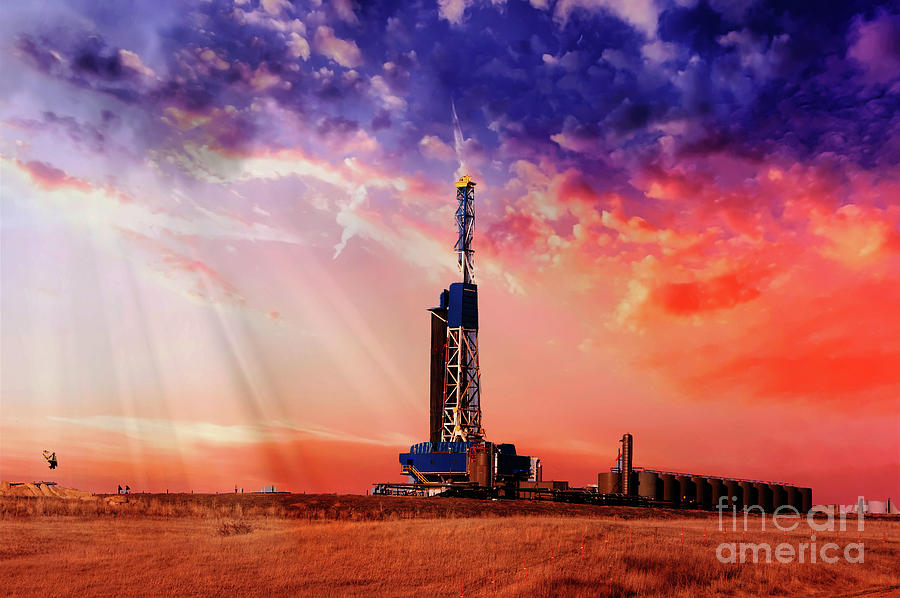 Transportation Photograph - Drilling for national security by Jeff Swan