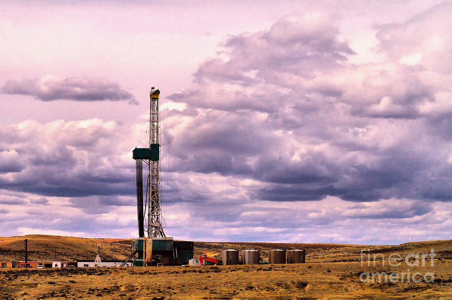 Pipe Photograph - Drilling on the plains by Jeff Swan