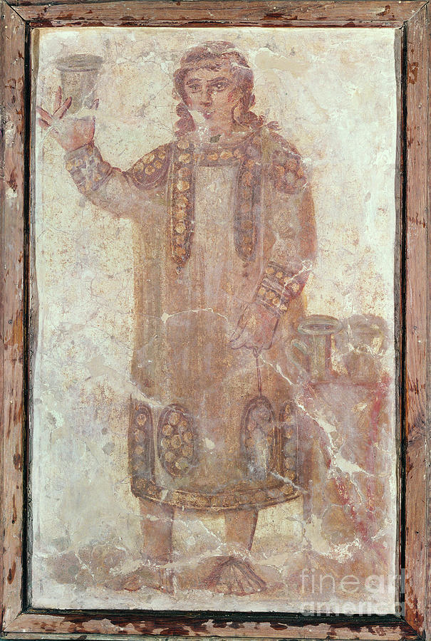 Drink Carrier, From The house Of Coelius Painting by Roman