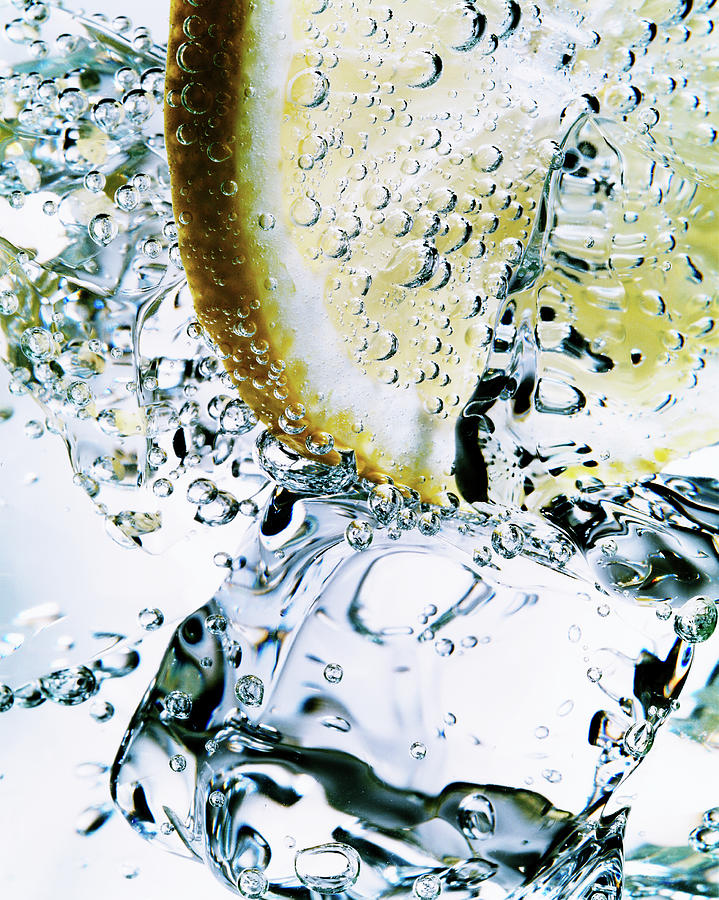 Drink With Ice And Lemon, Close Up Photograph by Jonathan Knowles