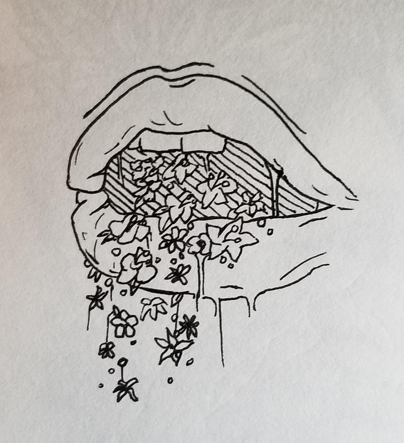 Dripping beauty Drawing by Paige Lindner