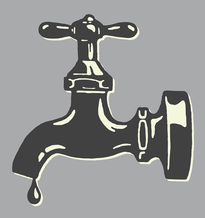 Dripping Faucet Drawing by CSA Images Fine Art America