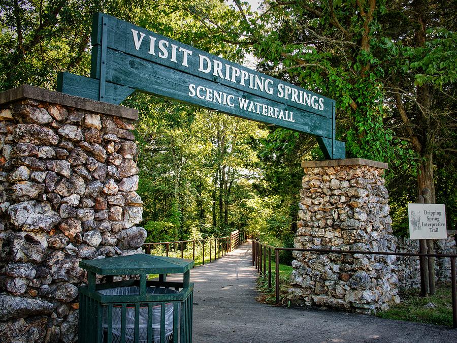 Dripping Springs Park Path Entrance  Photograph by Buck Buchanan