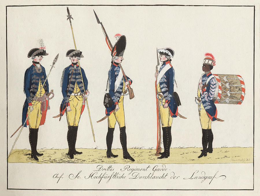 Drittes Regiment Garde Painting by J.H. Carl
