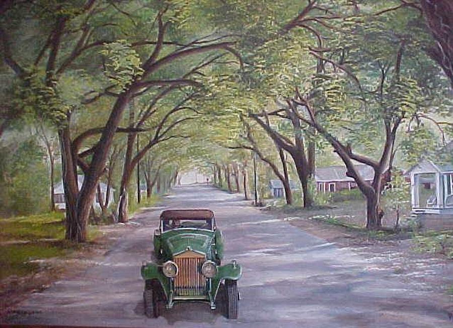 Drive Down Shadow Lane Painting by Teresa Trotter