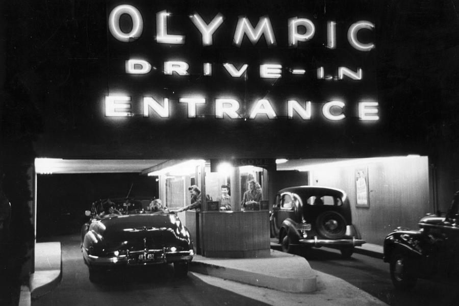 Drive-in Cinema Photograph by Kurt Hutton