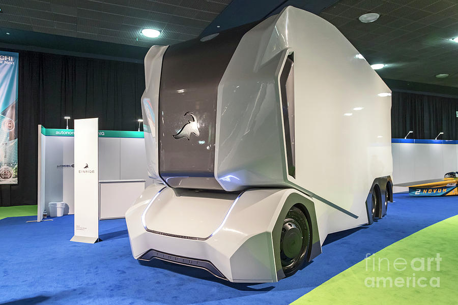 Driverless Truck Prototype Photograph by Jim West/science Photo Library