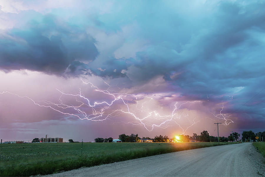 Driving The Dirt Roads Chasing Lightning Photograph by James BO Insogna