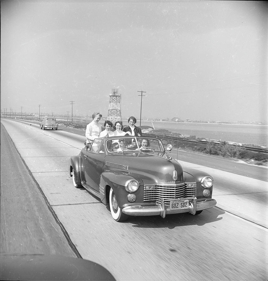 Transportation Photograph - Driving To Jai Alai Practice by Loomis Dean