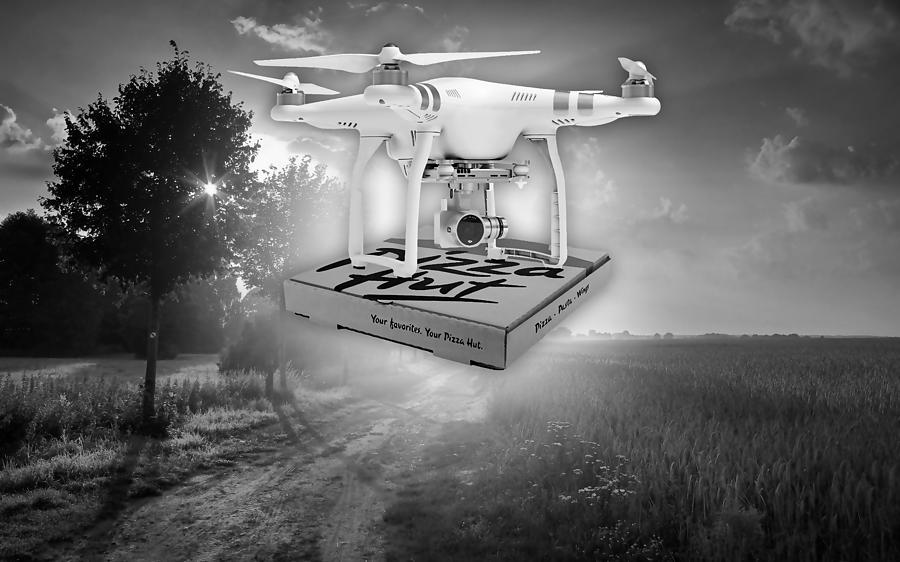 Drone Delivery Mixed Media