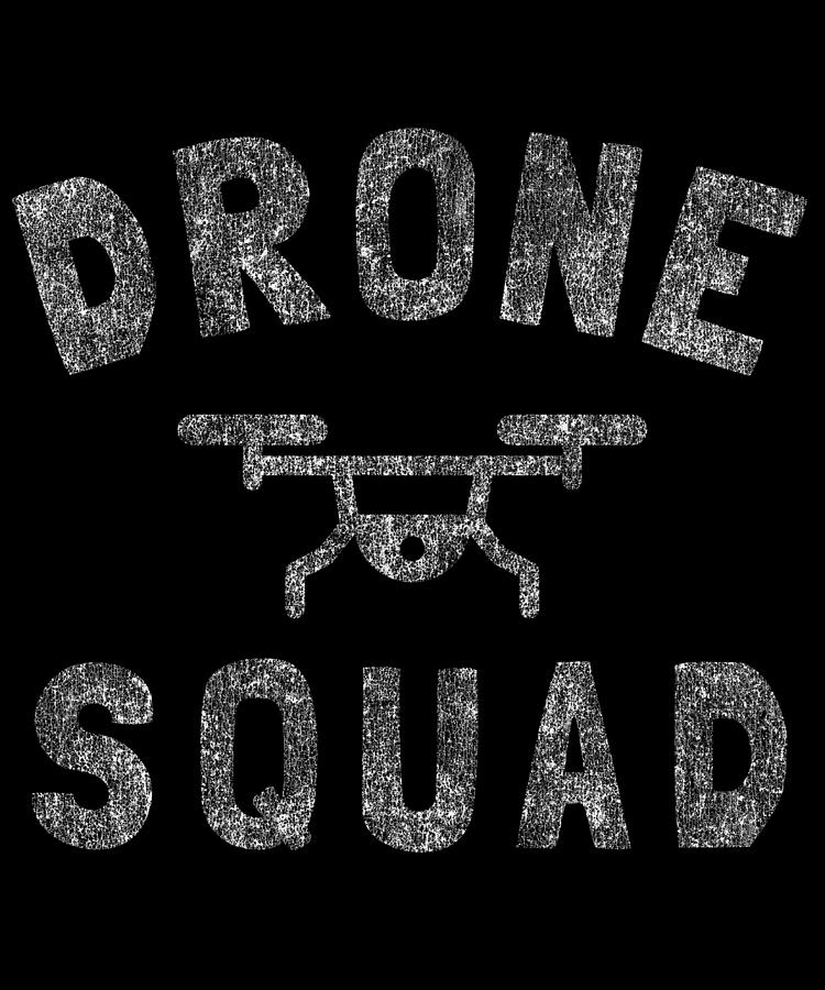 Drone Squad Retro Digital Art by Flippin Sweet Gear