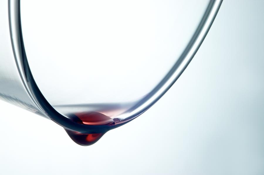 Drop Of Wine Photograph by Tom Pavlasek