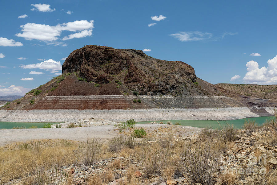 Water Photograph - Drought Affecting Elephant Butte Reservoir by Jim West/science Photo Library