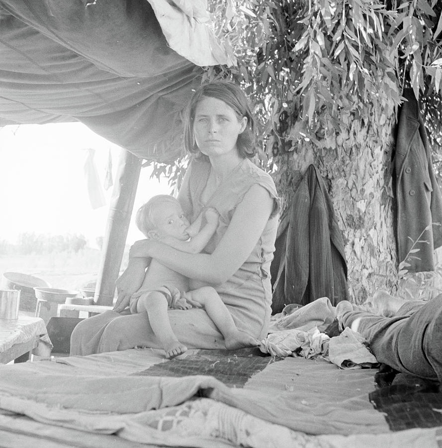 Famille Sur La Route, Oklahoma, 1938 - Dorothea Lange 