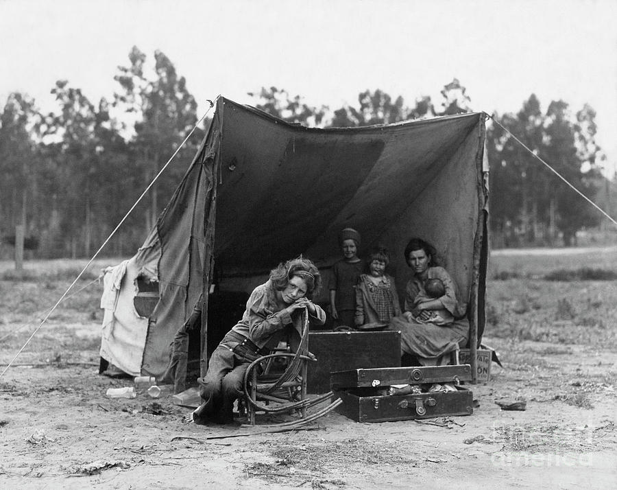 Dorothea Lange Photograph - Drought Refugees by Library Of Congress/science Photo Library