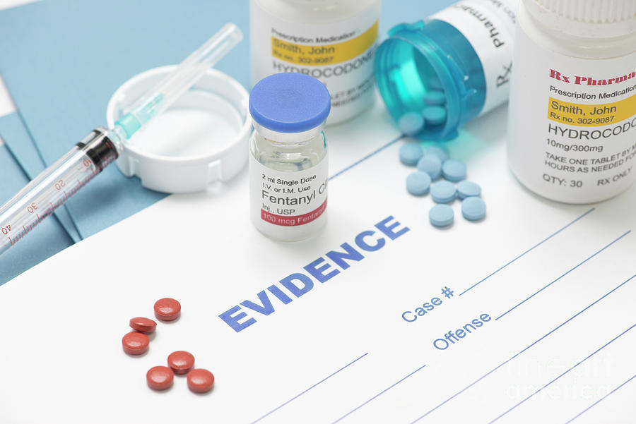 Drugs And Evidence Document Photograph by Sherry Yates Young/science Photo Library