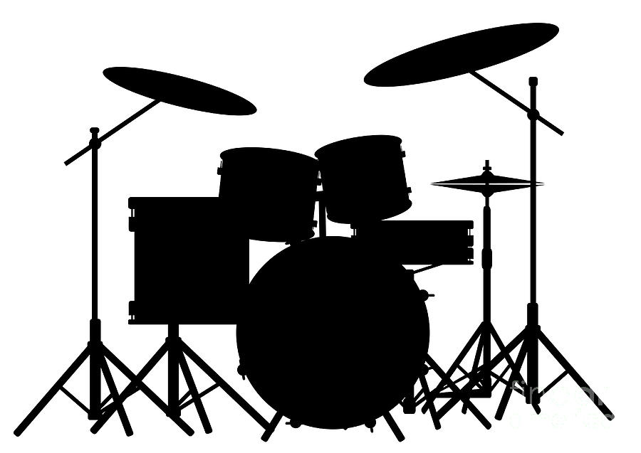 Drum Kit Digital Art by Bigalbaloo Stock