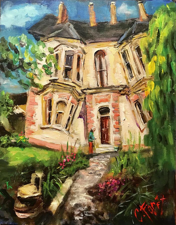 Drumcaw Villa Painting by Carole Foret