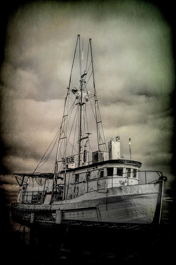 Dry Docked BW Photograph by Cathy Anderson