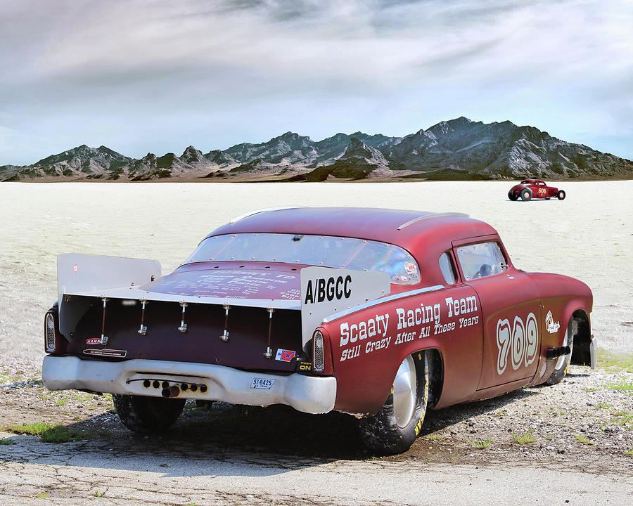 Dry Lake Racing Photograph by Christopher McKenzie