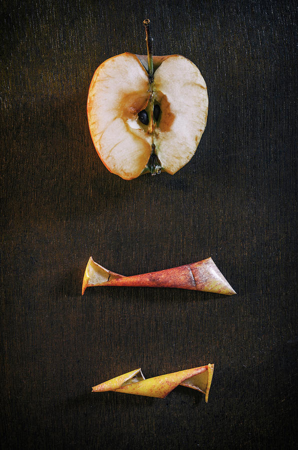 Drying Apple Photograph by Carlos Caetano