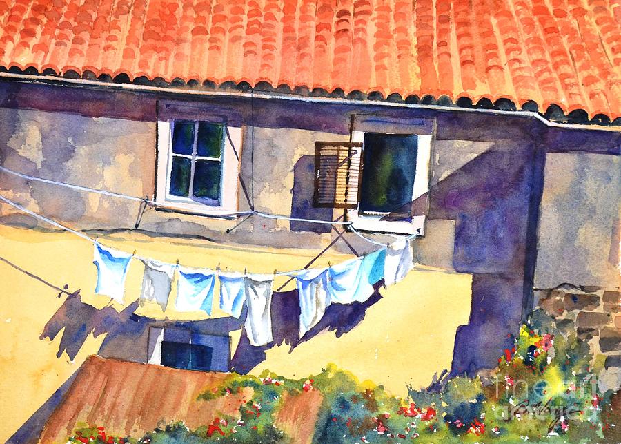 Drying in the sun Painting by Betty M M Wong
