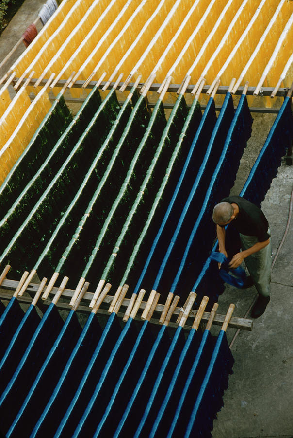 Hong Kong Photograph - Drying Silk At Fou Wah Mill by Lisa Larsen