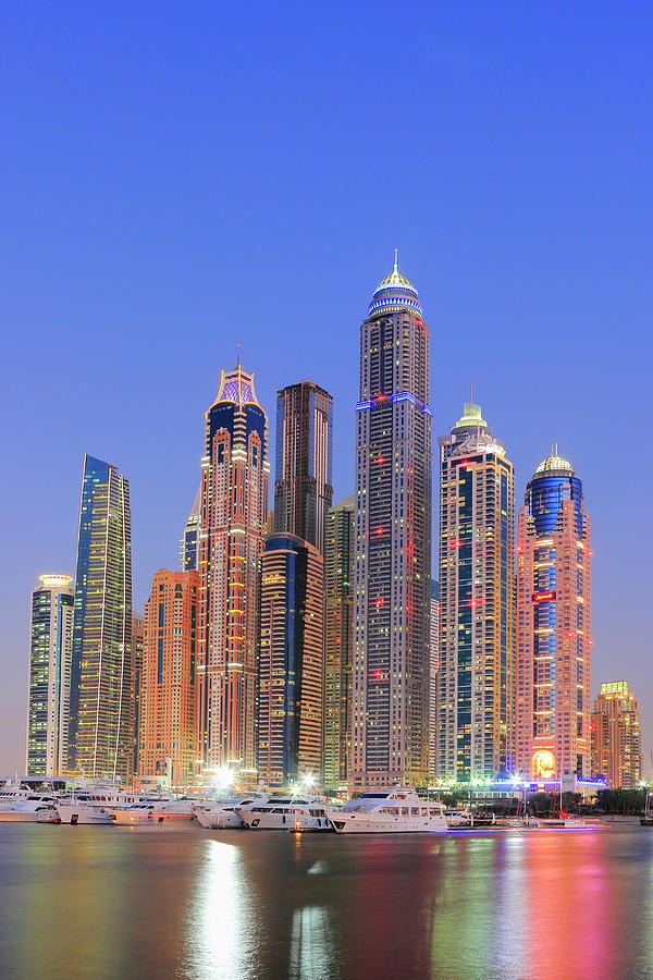 Dubai Marina at Dusk, United Arab Emirates Photograph by Ivan Pendjakov ...