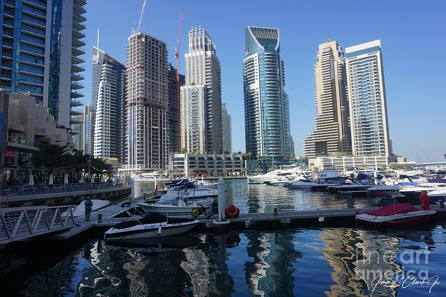 Boat Photograph - Dubai Marina by Jimmy Clark