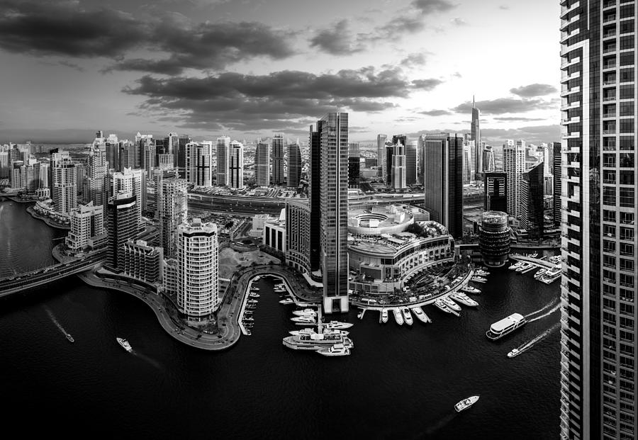 Boat Photograph - Dubai Marina by Khalid Jamal